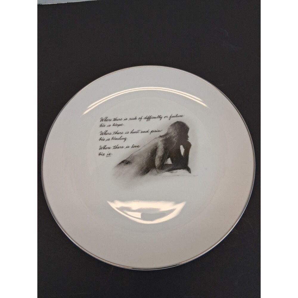 Inspirational Plate 10.5" VTG 1973 Introspects World Wide Arts Japan Hope GUC